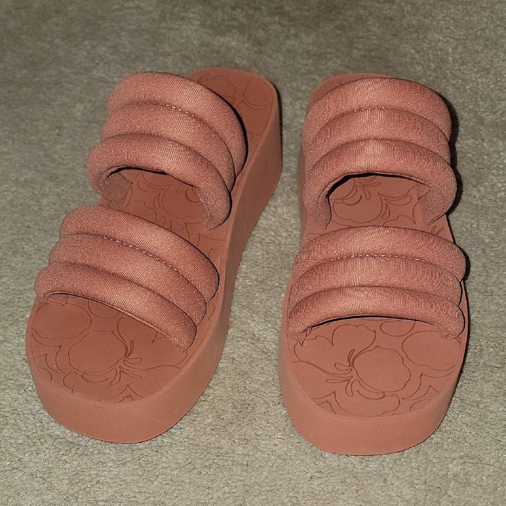 Roxy Totally Tubular Rust Slide Sandals
